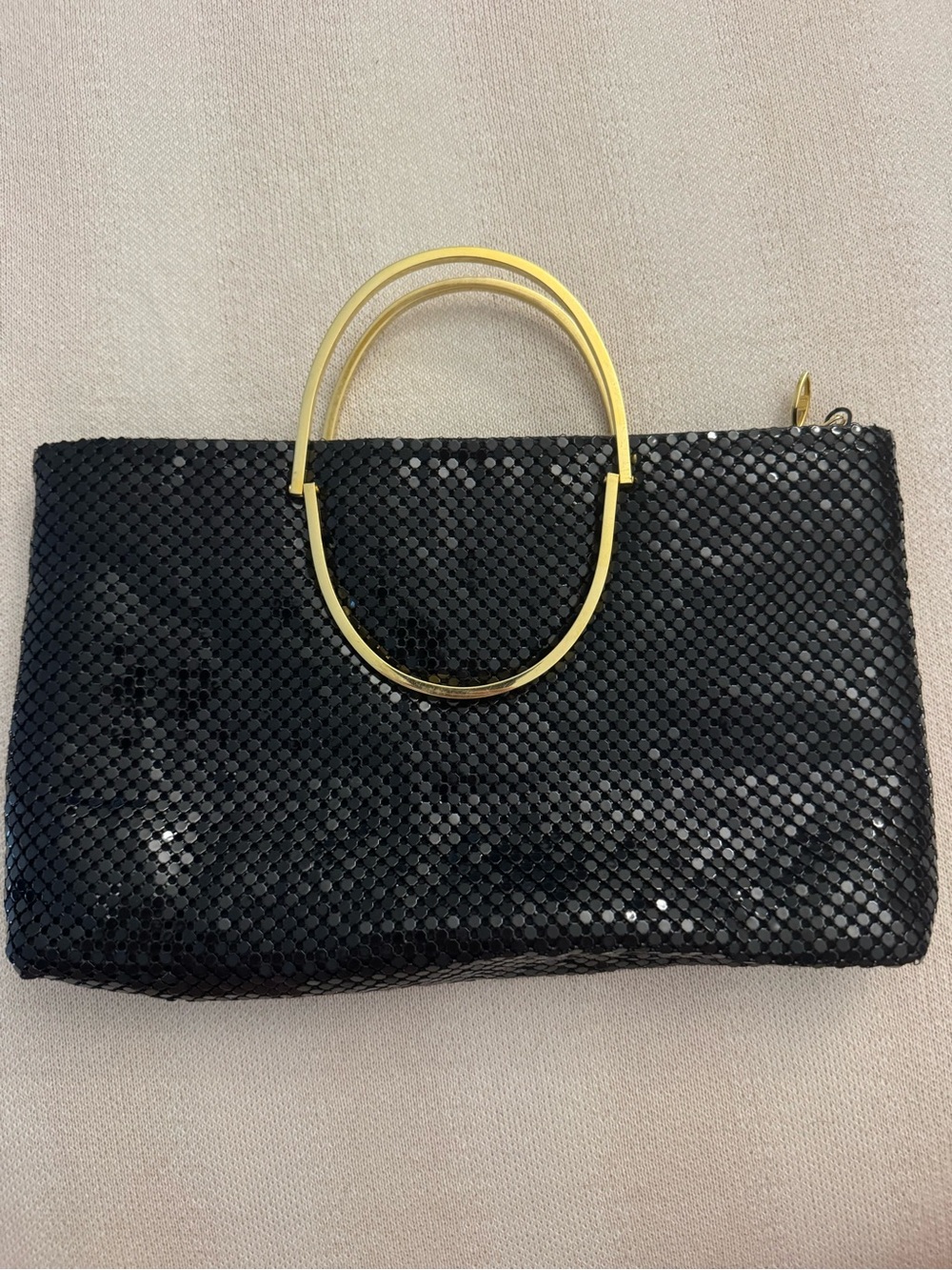Chainmail Purse Clutch Black Gold
Handles Fold Shoulder Disco 70s
Warren Reed